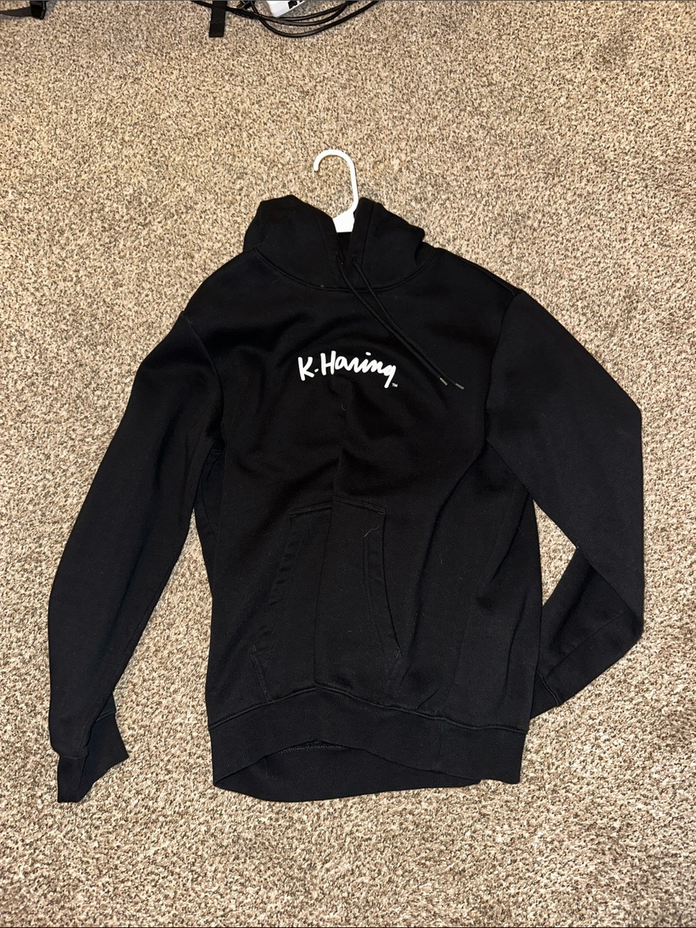 Black Keith Haring Men's Hoodie